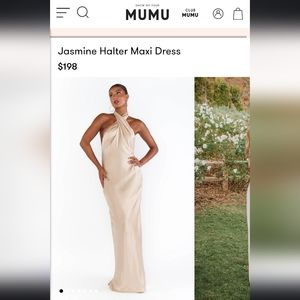 Large Mumu Champagne Jasmine dress